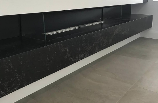 Lareira de Caesarstone Vanilla Noir