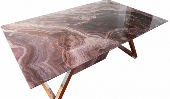 Foto Mesa de Onix Rosso